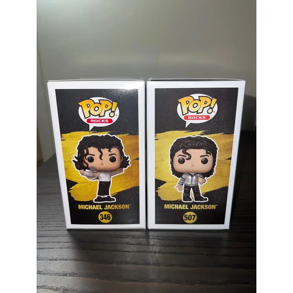 2 Michael Jackson Funko Pops Bad World Tour #507 Super Bowl #346 Music Rocks MJ